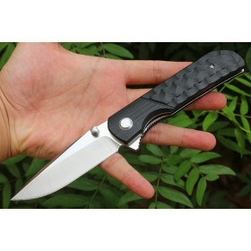 Black Snake King Axis Lock Black Stainless Steel Blade Outdoor Camping Tactical Pocket Folding Knife Survival EDC Tools UD406650
